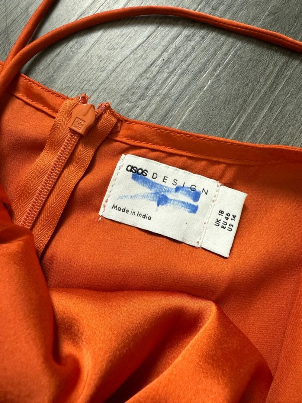 ASOS Jumpsuit NEW 14 US Plus Size Wide Leg Orange